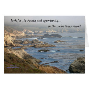 California Coastline - Rocky Times - Card