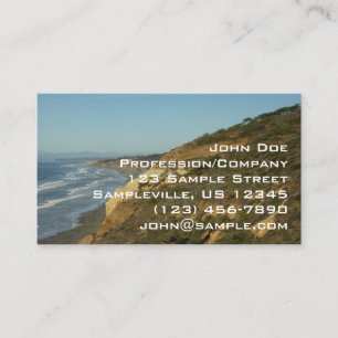 California Coastline Scenic Travel Landscape Business Card