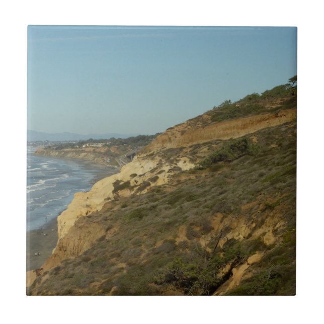 California Coastline Scenic Travel Landscape Ceramic Tile (Front)