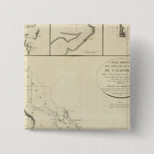 California coasts 15 cm square badge