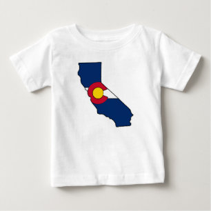 California Colorado flag baby outfit T-Shirt