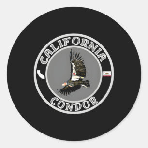 California Condor Classic Round Sticker