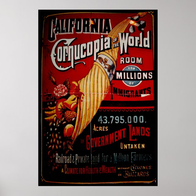 California Cornucopia of the World Poster (Front)