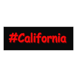 "#California " Cute Design. Buy Now Photo Print
