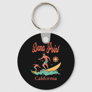 California Dana Point Ca Surfer Surfing Beach Fish Key Ring