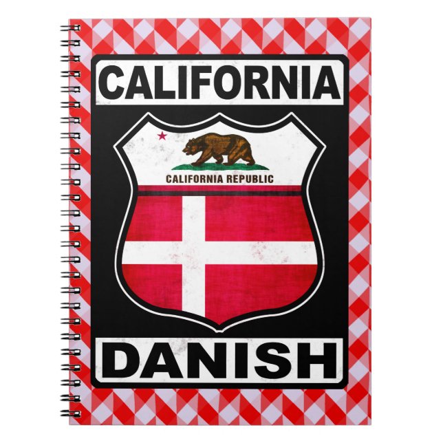 California Danish American Notepad Notebook (Front)