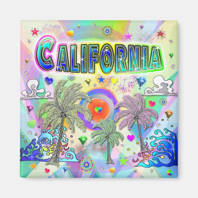 California Deep Dream Magnet (Front)