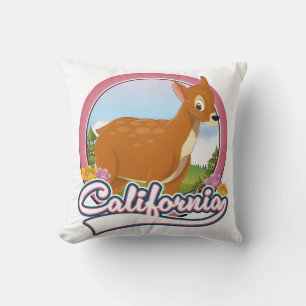California Deer vacation logo Cushion