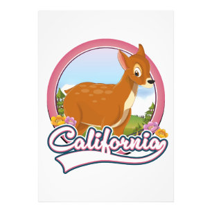 California Deer vacation logo Photo Print