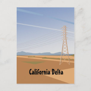 California Delta postcard