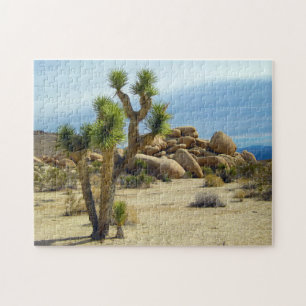 California Desert Succulents, Rocks & Clear Sky Jigsaw Puzzle