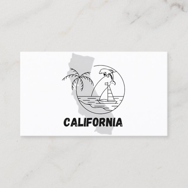 CALIFORNIA design Business Card (Front)