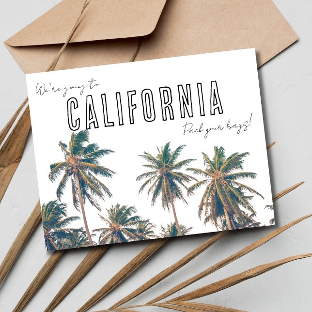 California Destination Wedding Save the Date Postcard (California Destination Wedding Save the Date Postcard)