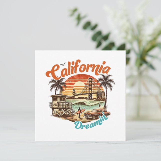 California Dreamin’ – Coastal Bridge, Beach (Standing Front)