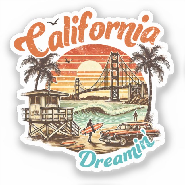 California Dreamin’ – Coastal Bridge, Beach (Front)