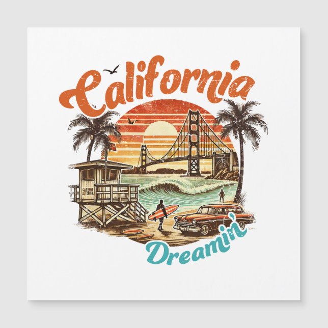 California Dreamin’ – Coastal Bridge, Beach (Front)