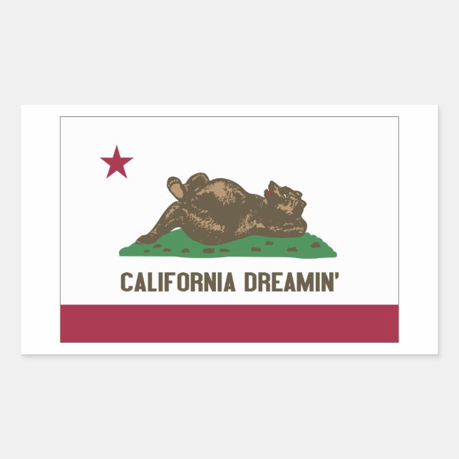 California Dreamin Rectangular Sticker (Front)