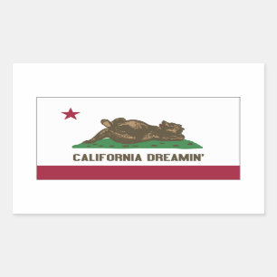 California Dreamin Rectangular Sticker
