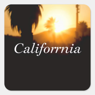California Dreamin’ Square Sticker