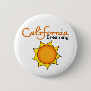 California Dreaming 6 Cm Round Badge