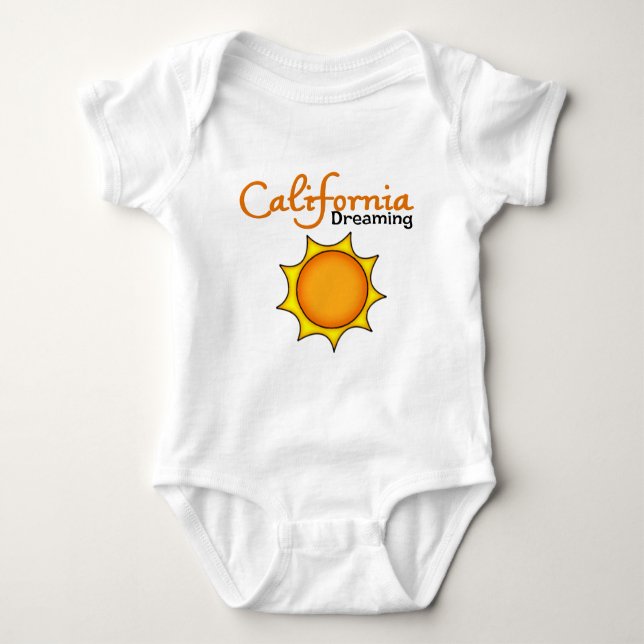California Dreaming Baby Bodysuit (Front)