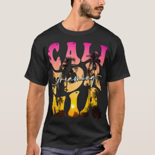 California Dreaming Cali Lover Palm Tree Summer Va T-Shirt