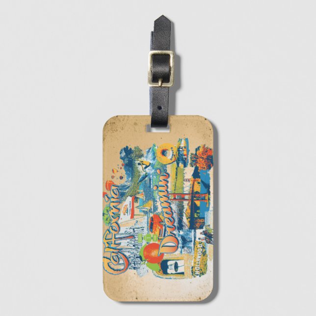 California Dreaming Luggage Tag (Front Vertical)