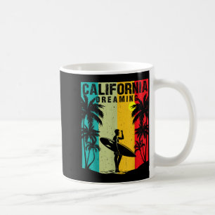 California Dreaming Men Women Surfing Beach Summer Coffee Mug