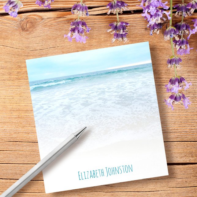 California dreaming ocean beach waves photo custom notepad (Creator Uploaded)
