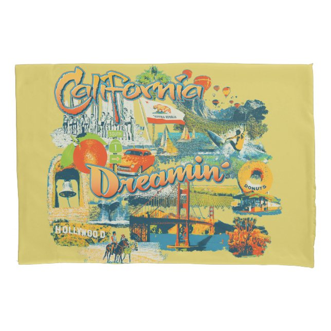 California Dreaming Pillowcase (Front)