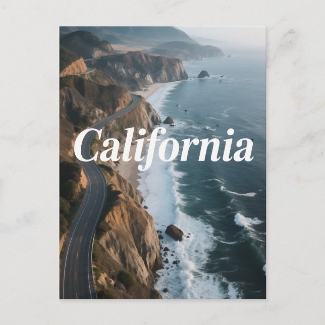 California Dreaming Postcard – Vintage Travel Vibe (Front)