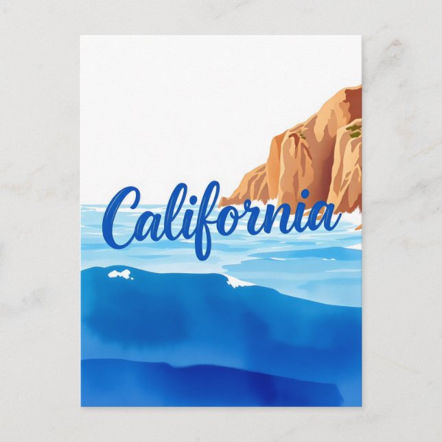 California Dreaming Postcard – Vintage Travel Vibe (Front)