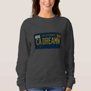 California Dreaming - Retro 1969 License Plate Sweatshirt