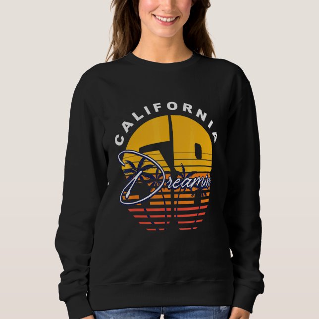 California Dreaming Sun Us State Sweatshirt (Front)