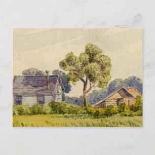 California Farm, Near Stockton Postcard