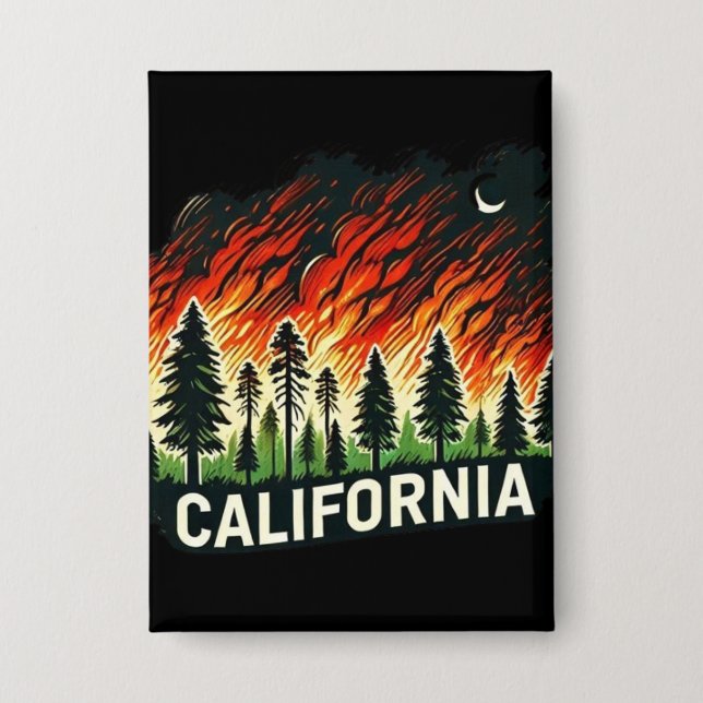 CALIFORNIA FIRE Keychain (Front)