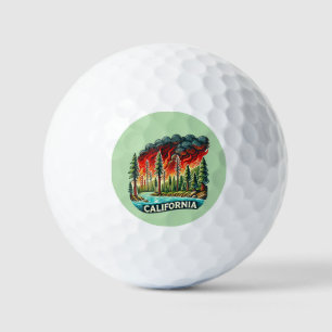 CALIFORNIA FIRE Keychain Golf Balls