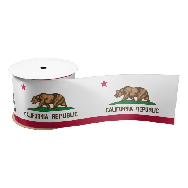 California Flag & America States USA travel/sports Satin Ribbon (Spool)