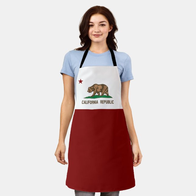 California flag apron (Worn)