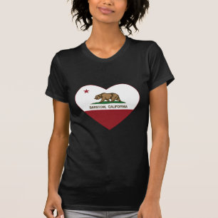 california flag barstow heart T-Shirt