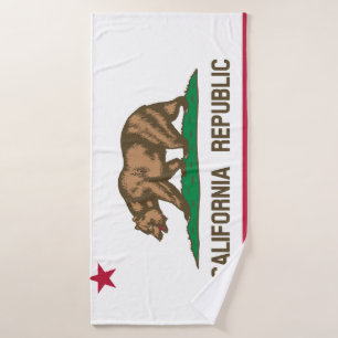 California Flag Bath Towel