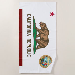 California flag beach towel