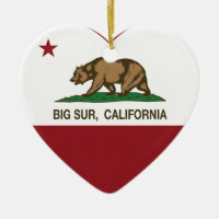california flag big sur heart