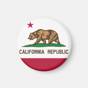 California flag & California, USA holiday/sports Magnet