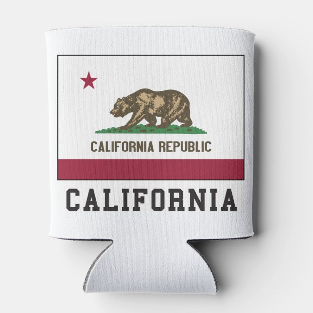 California Flag Can Cooler (Back)