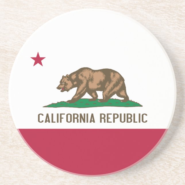 California Flag Coaster (Front)