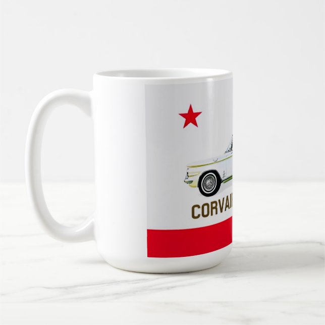 California flag Corvair convertible hoodie Coffee Mug (Left)