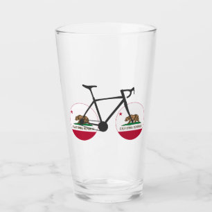 California Flag Cycling Glass