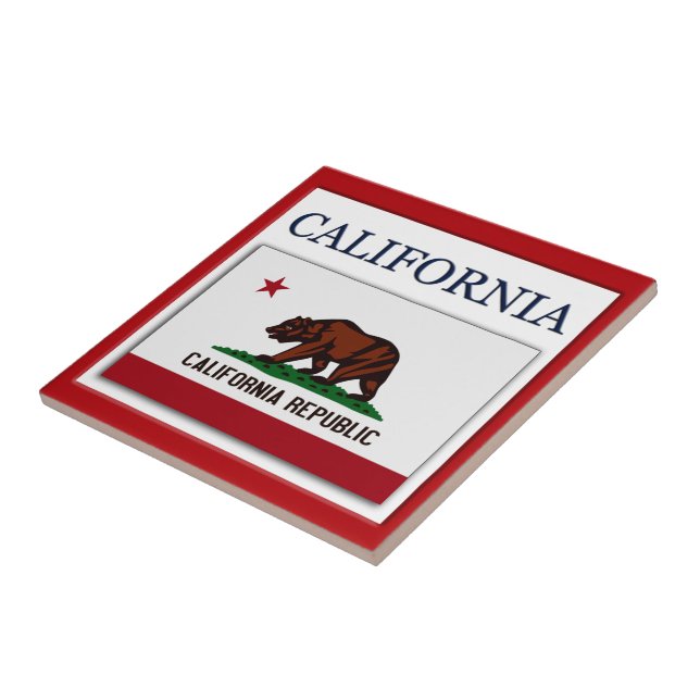California Flag Design Tile (Side)