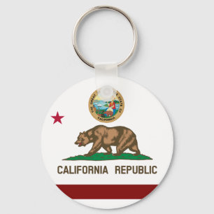 California flag key ring